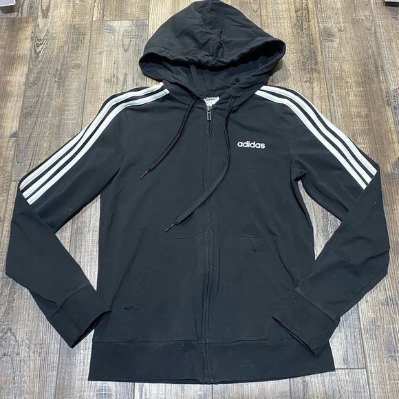 Adidas Track Suit set with hoody black/white xsmall/small - Picture 2 of 12